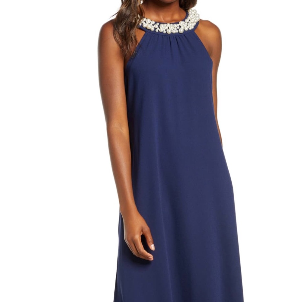 ISO Lilly Pulitzer Shawn Dress Navy Sz Small